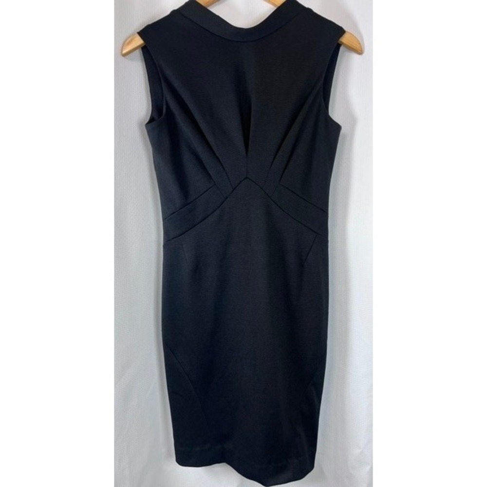 Z Spoke Zac Posen Architectural Sheath LBD Dress Size 0 Black Cocktail